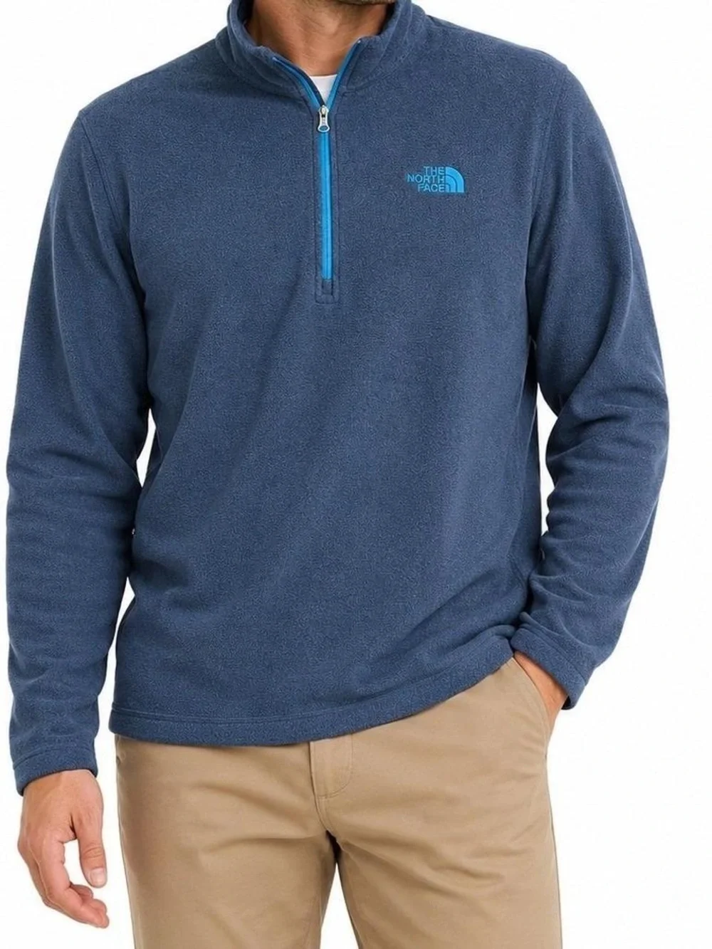 THE NORTH FACE 1/2 ZIP PULLOVER BLUE MENS XL